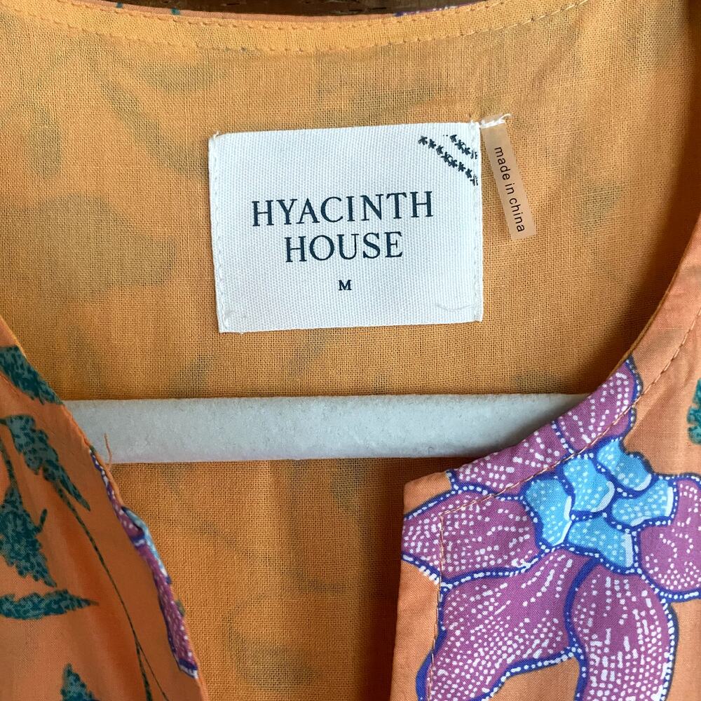Tuckernuck Hyacinth House Orange Multi Floral Cisco Maxi Dress size Medium - Picture 3 of 7